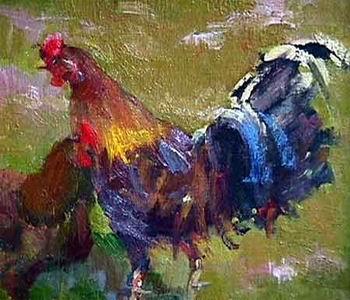 unknow artist cock 182 Germany oil painting art